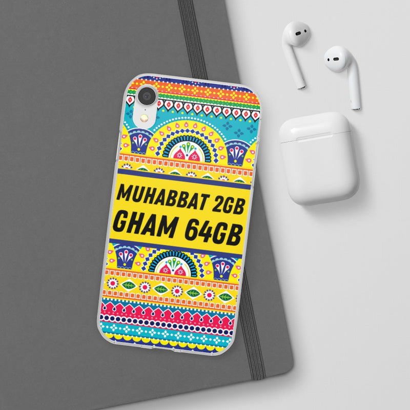Muhabbat 2GB Gham 64GB Flexi Cases - Phone Case by GTA Desi Store