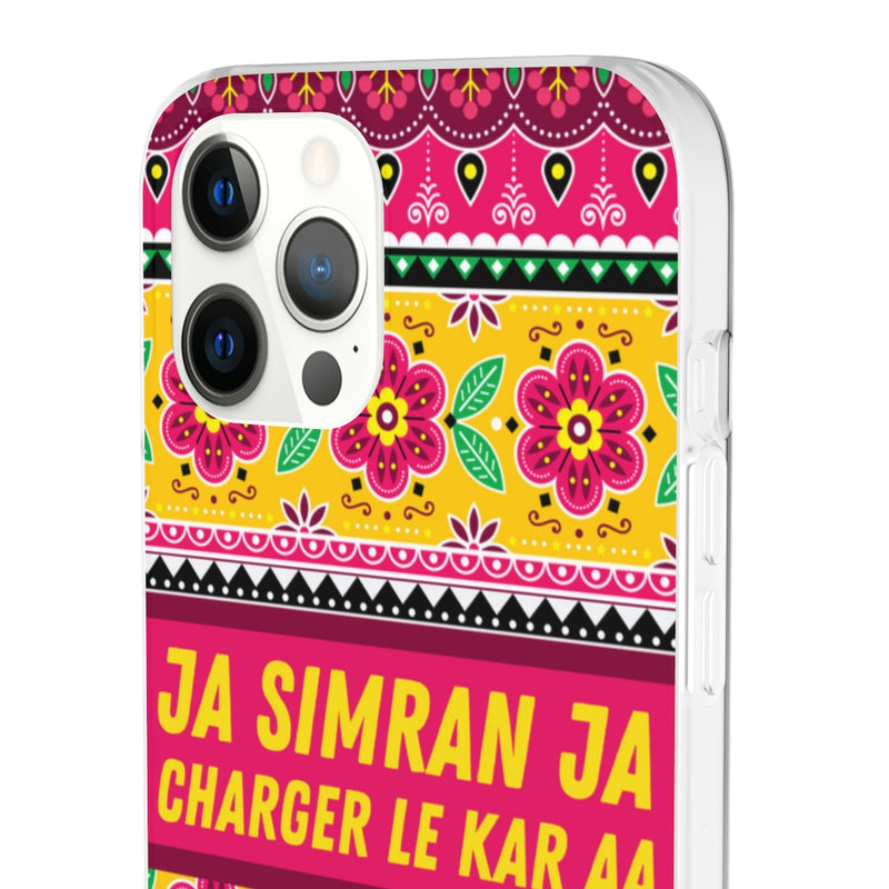 Ja Simran Ja Charger Le Kar Aa Flexi Cases - Phone Case by GTA Desi Store