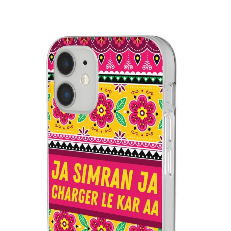 Ja Simran Ja Charger Le Kar Aa Flexi Cases - Phone Case by GTA Desi Store