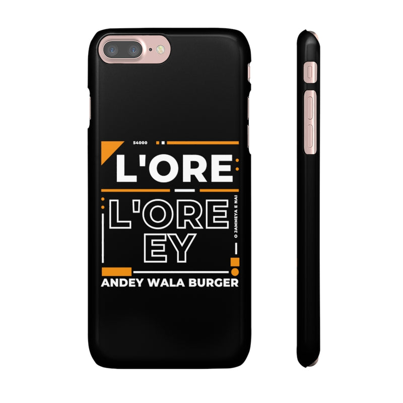 L'ore L'ore Ey Andey Wala Burger Jammeya E Nai Snap Cases iPhone or Samsung - Phone Case by GTA Desi Store
