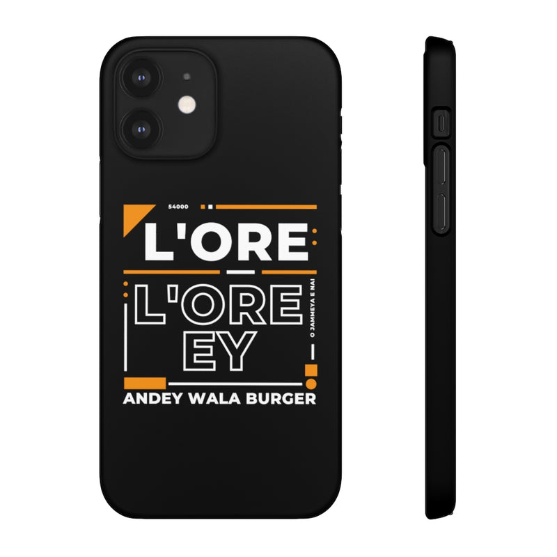 L'ore L'ore Ey Andey Wala Burger Jammeya E Nai Snap Cases iPhone or Samsung - Phone Case by GTA Desi Store