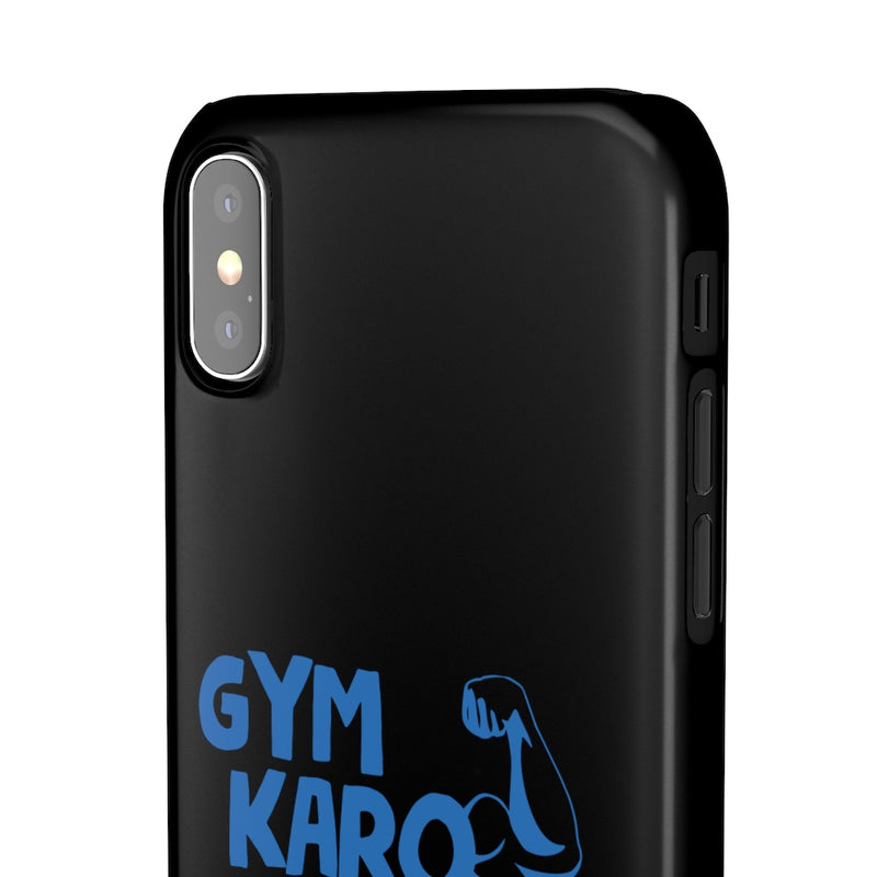 Gym Karo Pyar Nahin Snap Cases iPhone or Samsung - iPhone XS / Glossy - Phone Case by GTA Desi Store