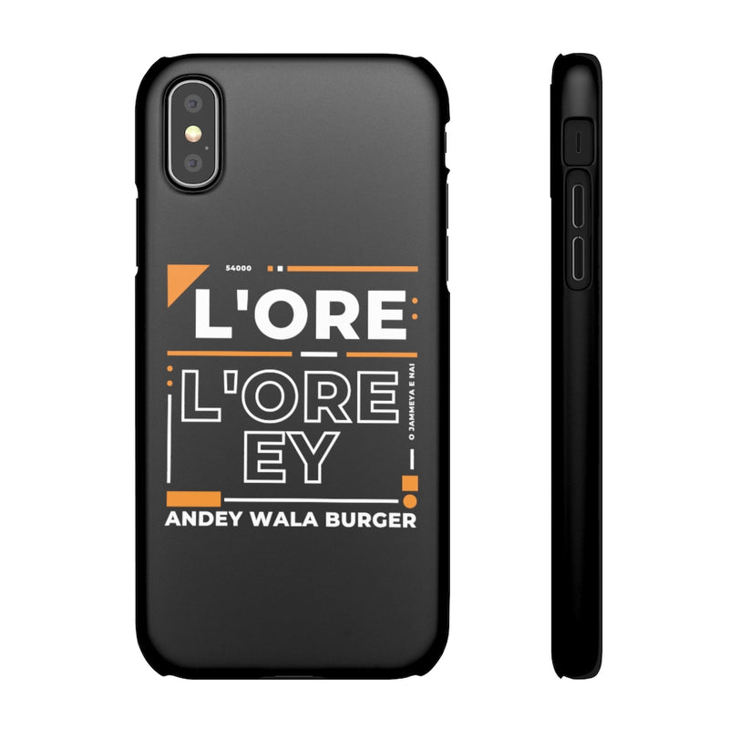 L'ore L'ore Ey Andey Wala Burger Jammeya E Nai Snap Cases iPhone or Samsung - Phone Case by GTA Desi Store