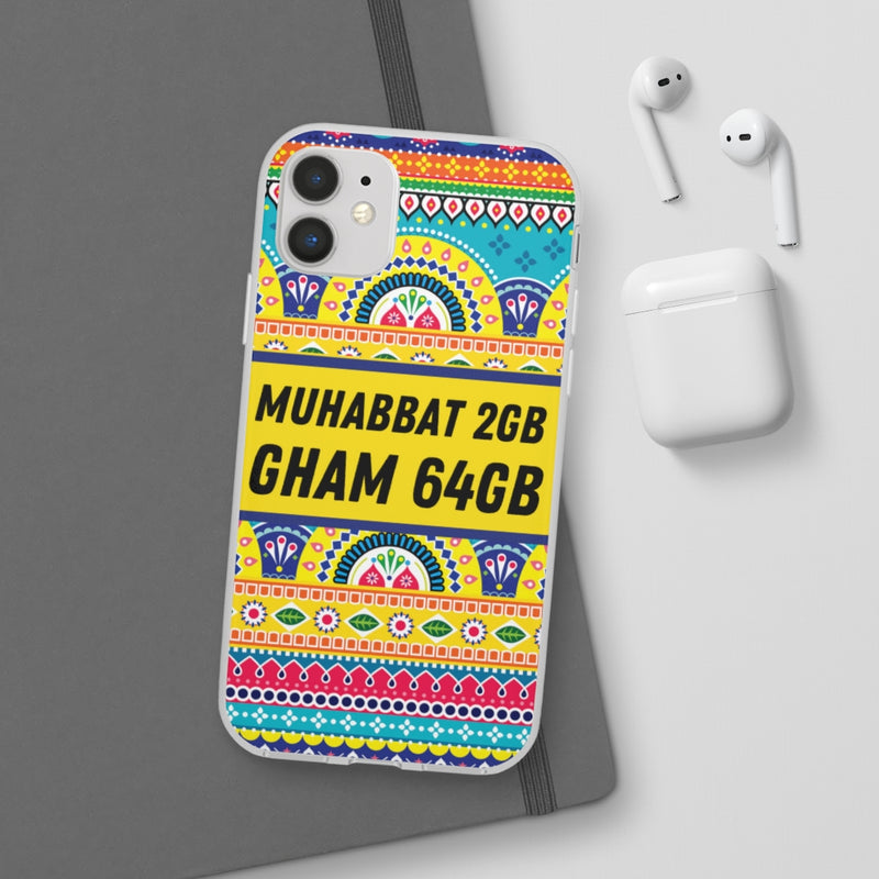 Muhabbat 2GB Gham 64GB Flexi Cases - Phone Case by GTA Desi Store