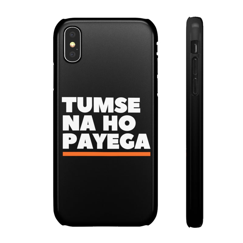 Tumse Na Ho Payega Snap Cases iPhone or Samsung - iPhone X / Glossy - Phone Case by GTA Desi Store