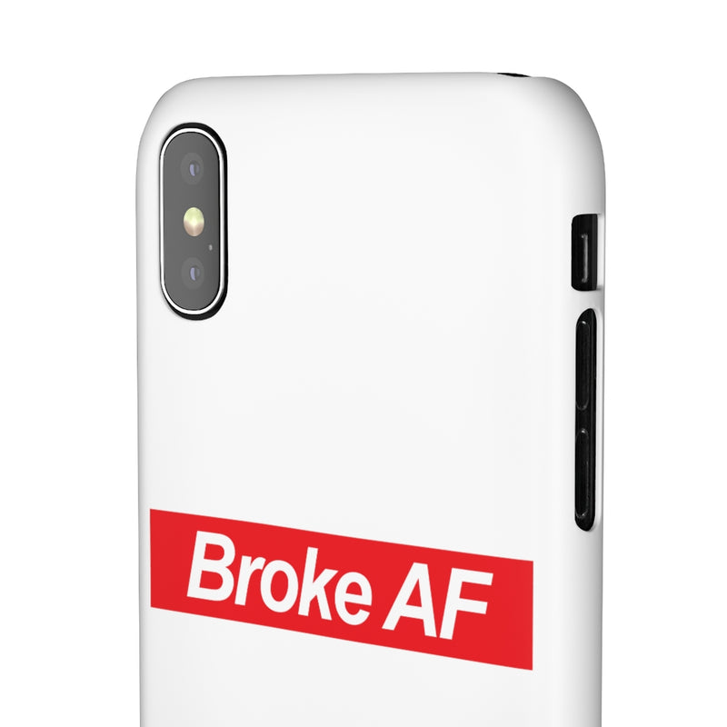 Broke AF Snap Cases iPhone or Samsung - iPhone X / Matte - Phone Case by GTA Desi Store