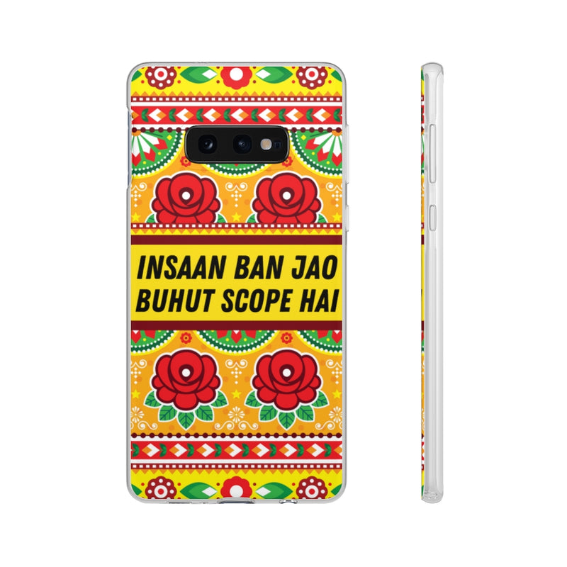 Insaan ban Jao Buhut Scope hai Flexi Cases - Samsung Galaxy S10E with gift packaging - Phone Case by GTA Desi Store