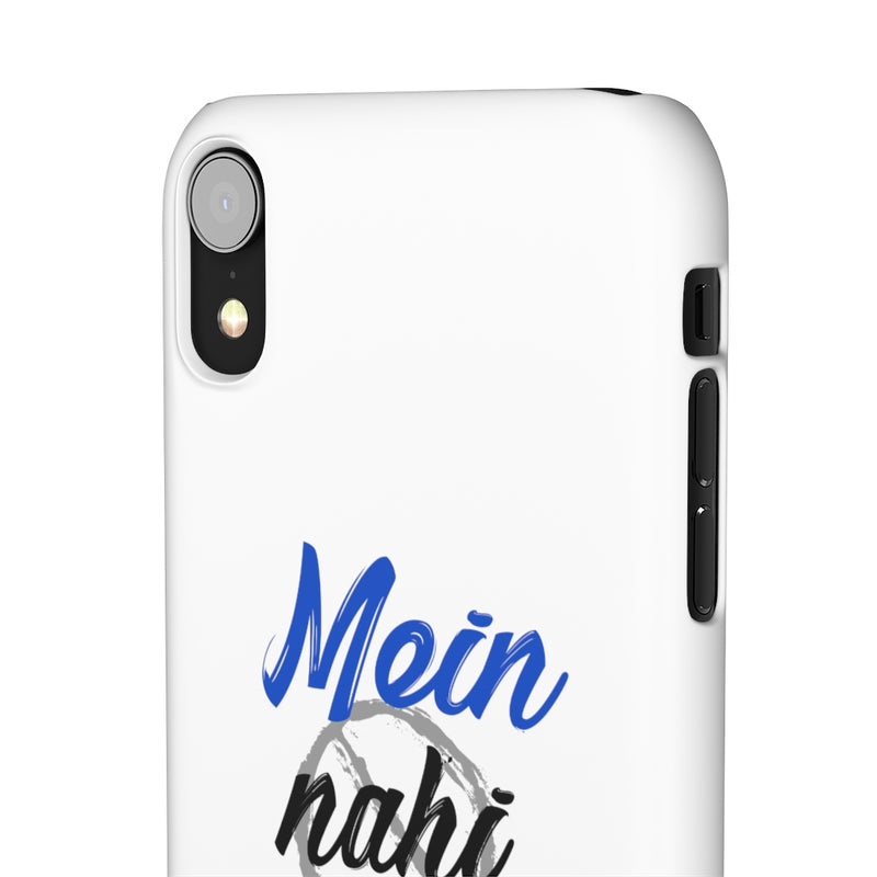 Mein Nahi Bataon gaa Snap Cases iPhone or Samsung - iPhone XR / Matte - Phone Case by GTA Desi Store