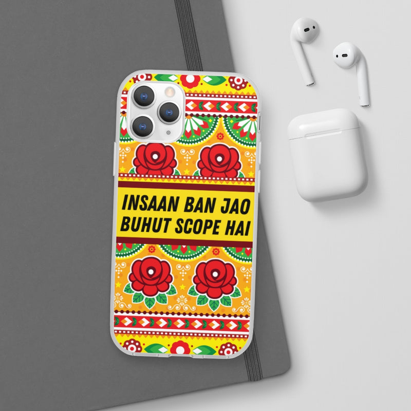 Insaan ban Jao Buhut Scope hai Flexi Cases - Phone Case by GTA Desi Store