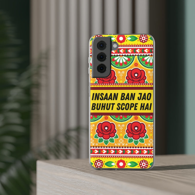 Insaan ban Jao Buhut Scope hai Flexi Cases - Phone Case by GTA Desi Store