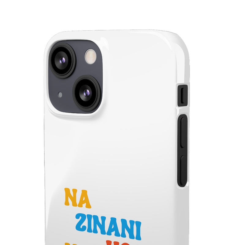Na Zinani Hosi Na Pareeshani Hosi Snap Cases iPhone or Samsung - iPhone 13 Mini / Glossy - Phone Case by GTA Desi Store