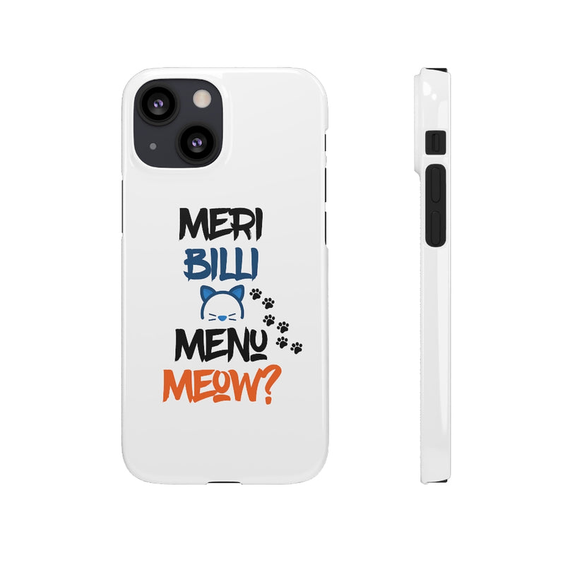 Meri Billi Menu Meow Snap Cases iPhone or Samsung - Phone Case by GTA Desi Store