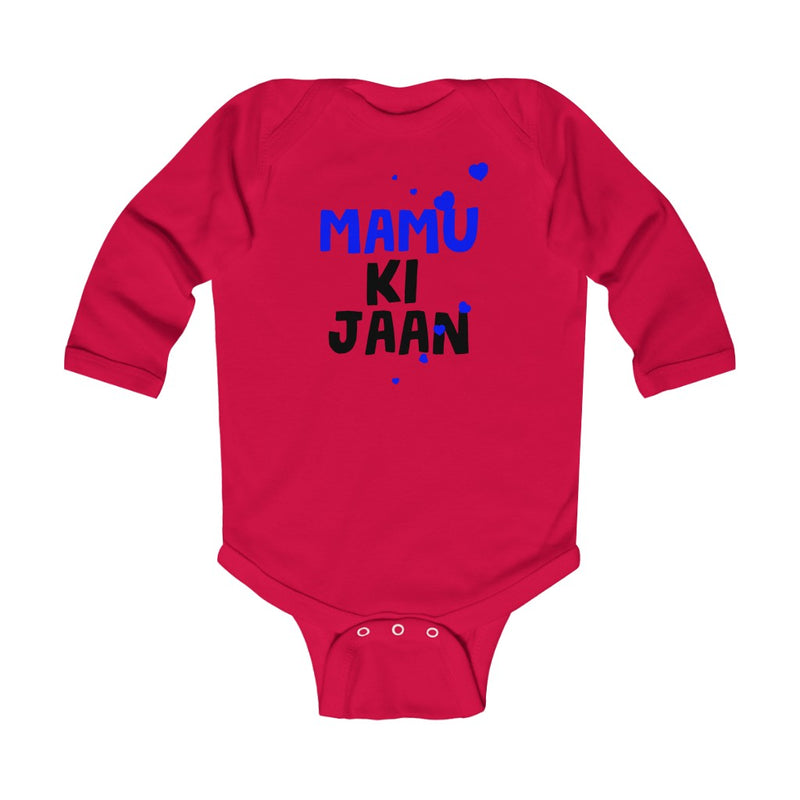 Mamu Infant Long Sleeve Bodysuit - Red / NB (0-3M) - Kids clothes by GTA Desi Store