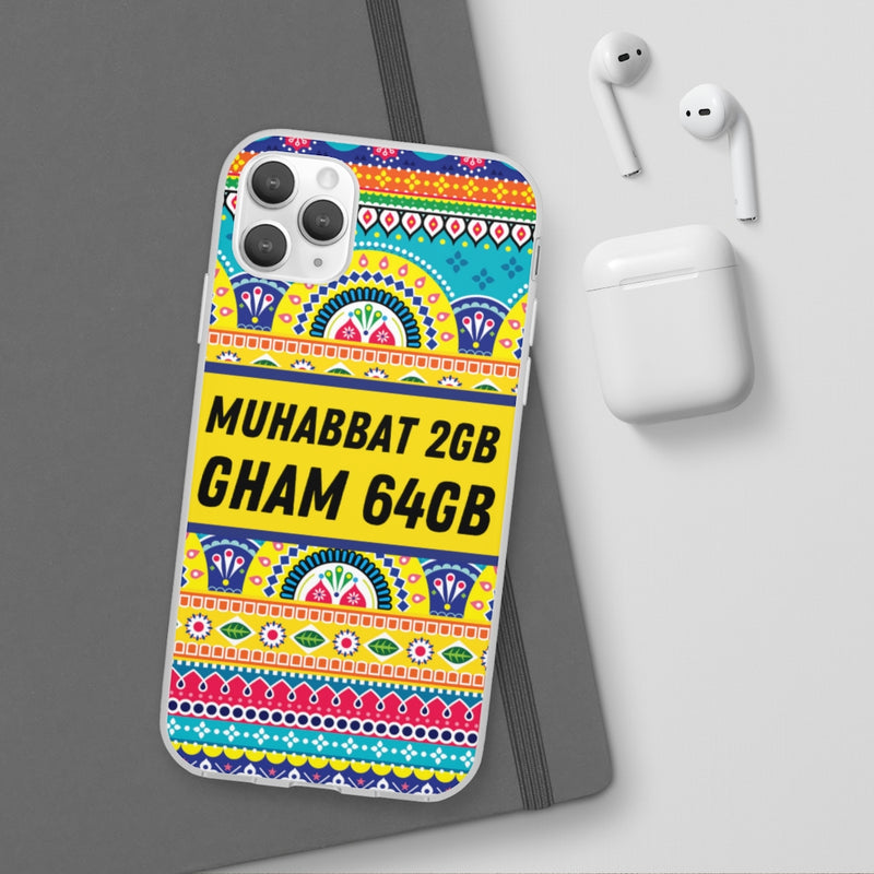 Muhabbat 2GB Gham 64GB Flexi Cases - Phone Case by GTA Desi Store