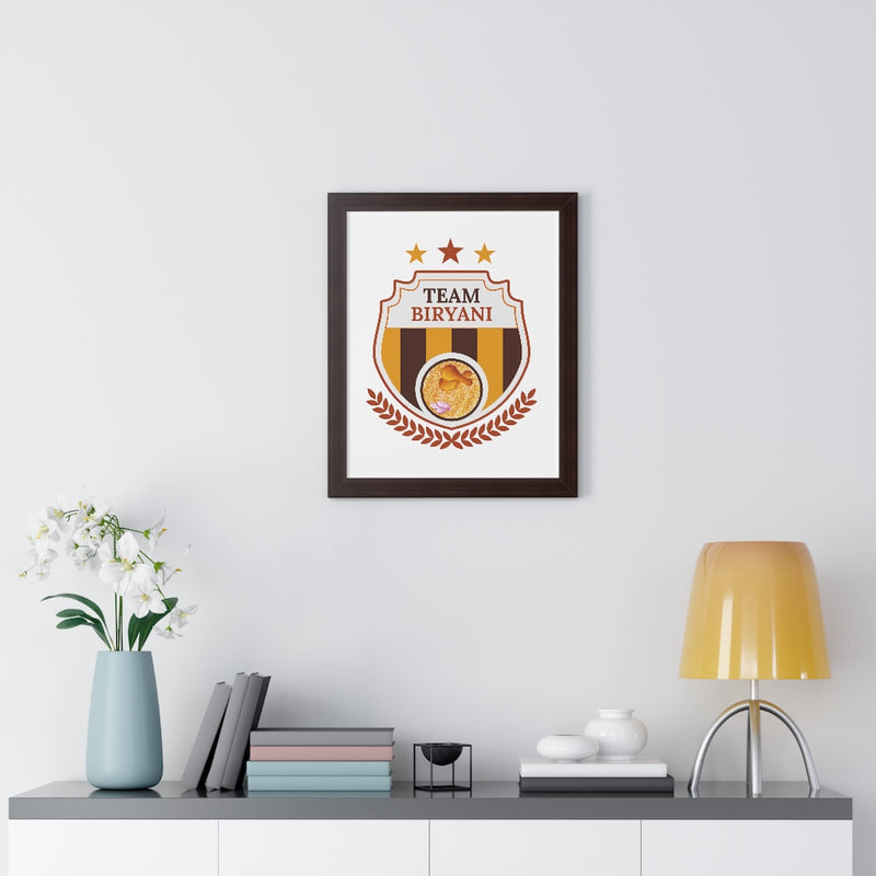 Team Biryani Framed Vertical Poster - Poster by GTA Desi Store