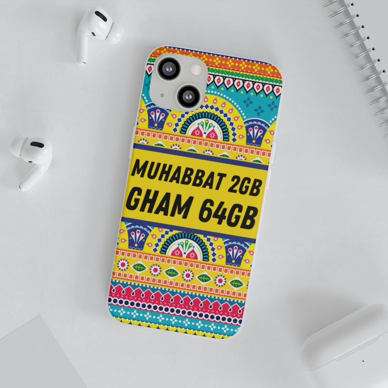 Muhabbat 2GB Gham 64GB Flexi Cases - Phone Case by GTA Desi Store