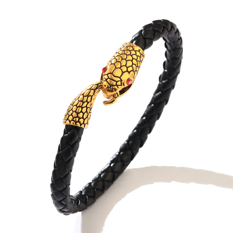 Men's Snake Cowhide Bracelet - Accessories by GTA Desi Store