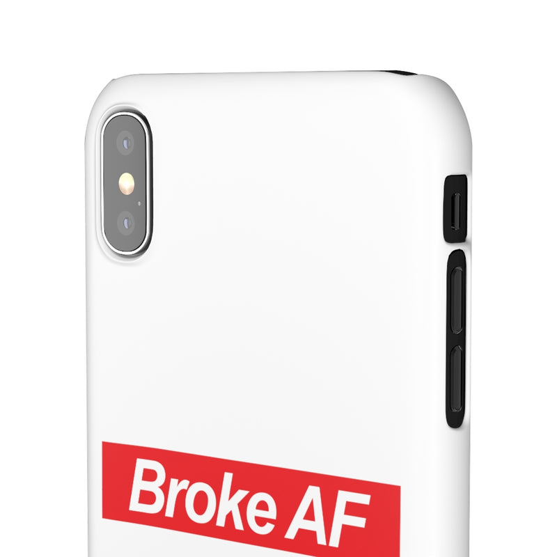 Broke AF Snap Cases iPhone or Samsung - iPhone XS MAX / Matte - Phone Case by GTA Desi Store
