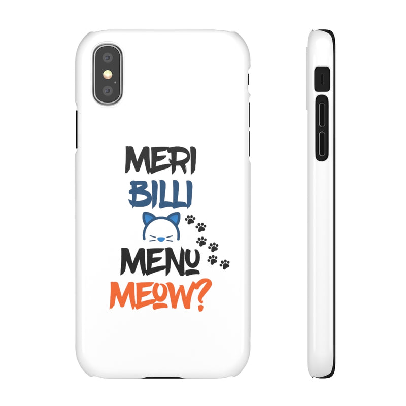 Meri Billi Menu Meow Snap Cases iPhone or Samsung - Phone Case by GTA Desi Store