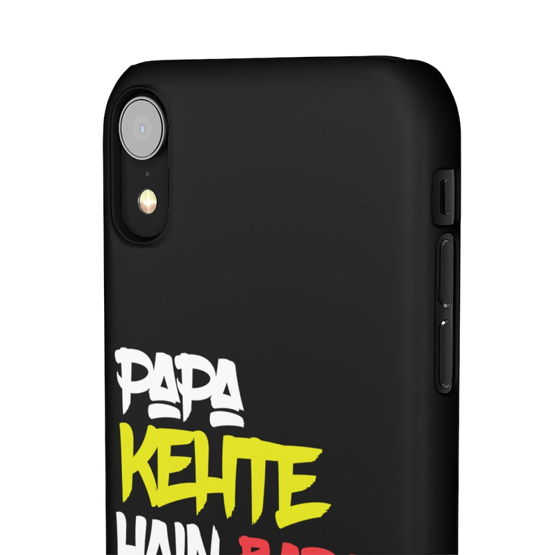 Papa Kehte Hain Bara Naam Karega Snap Cases iPhone or Samsung - iPhone XR / Matte - Phone Case by GTA Desi Store