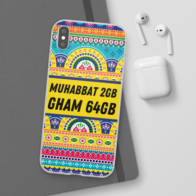 Muhabbat 2GB Gham 64GB Flexi Cases - Phone Case by GTA Desi Store