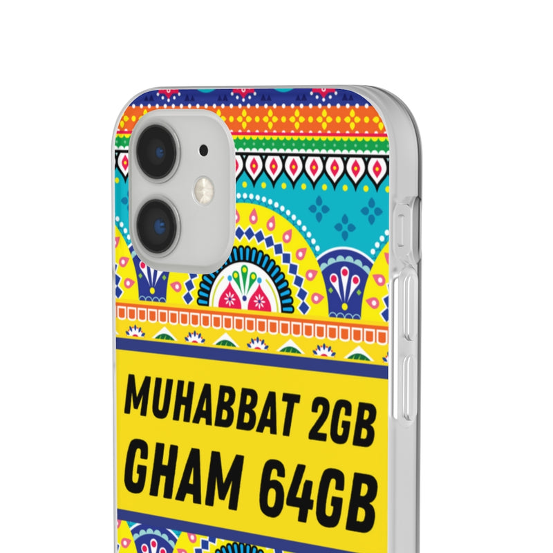 Muhabbat 2GB Gham 64GB Flexi Cases - Phone Case by GTA Desi Store