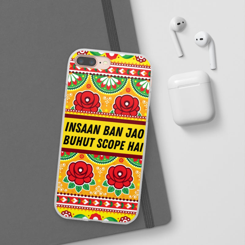 Insaan ban Jao Buhut Scope hai Flexi Cases - Phone Case by GTA Desi Store