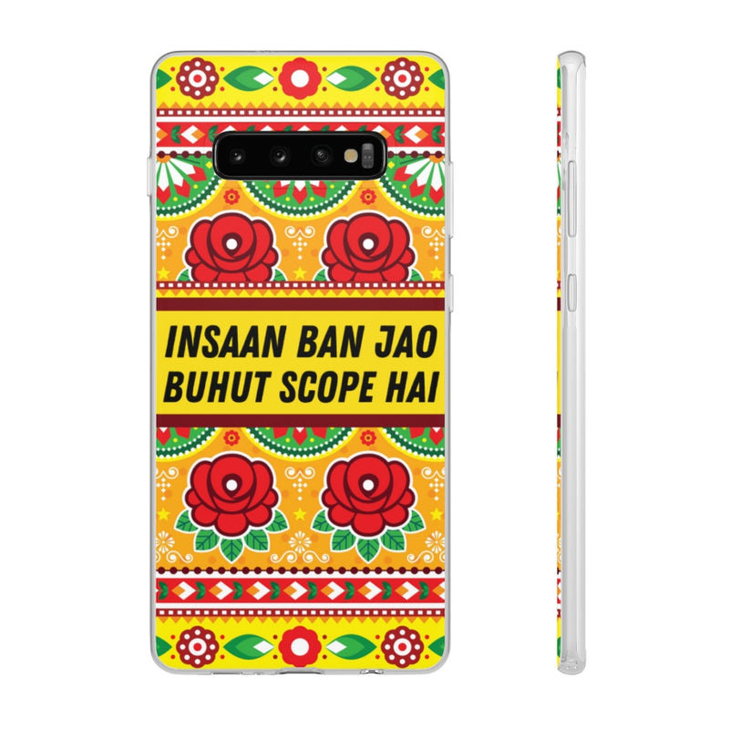 Insaan ban Jao Buhut Scope hai Flexi Cases - Samsung Galaxy S10 Plus - Phone Case by GTA Desi Store