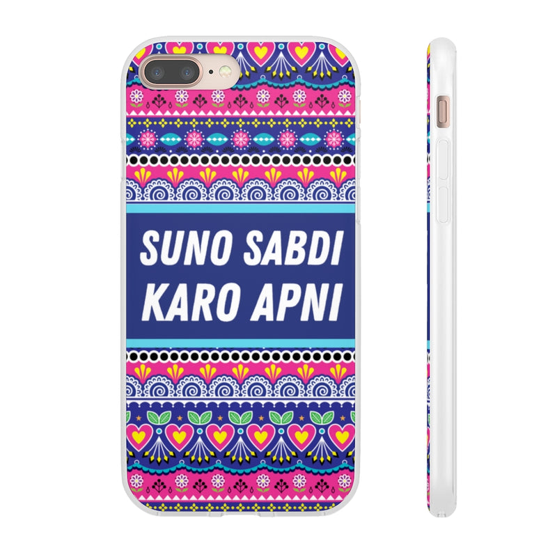 suno sabdi karo apni Flexi Cases - iPhone 8 Plus - Phone Case by GTA Desi Store