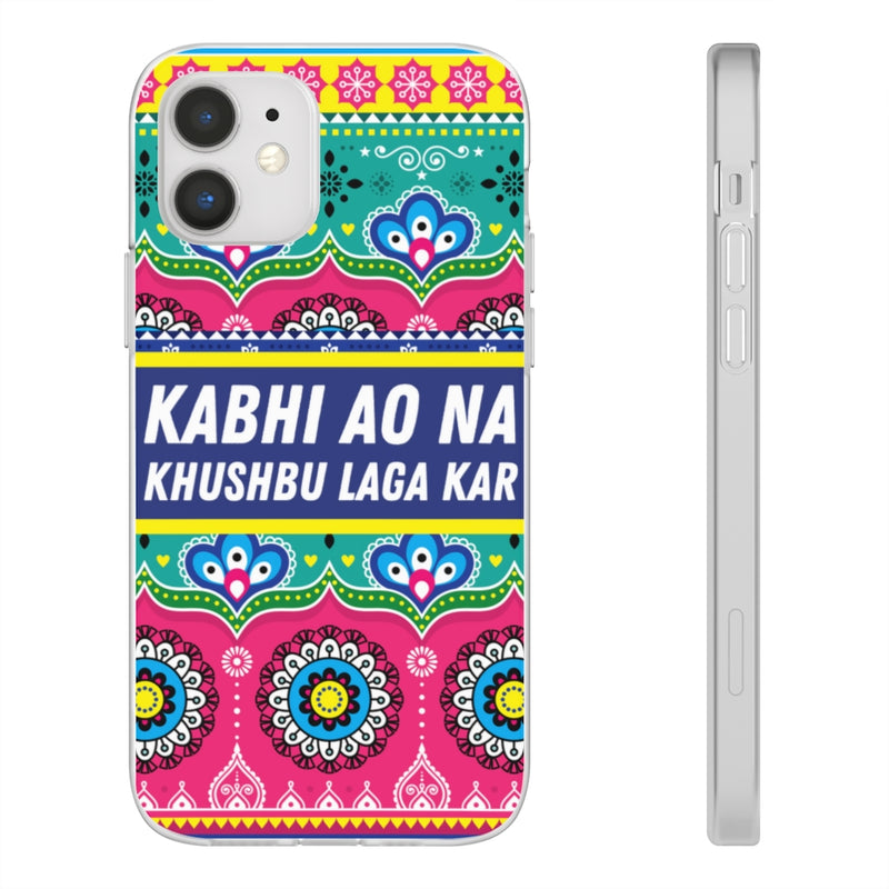 Kabhi Ao Na Khushbu Laga Kar Flexi Cases - iPhone 12 with gift packaging - Phone Case by GTA Desi Store