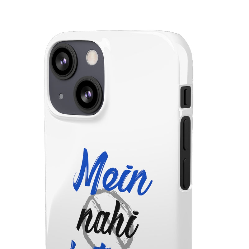 Mein Nahi Bataon gaa Snap Cases iPhone or Samsung - iPhone 13 Mini / Glossy - Phone Case by GTA Desi Store