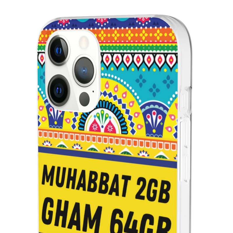 Muhabbat 2GB Gham 64GB Flexi Cases - Phone Case by GTA Desi Store