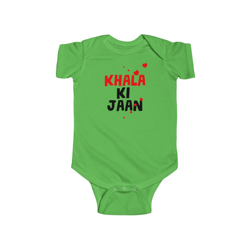 Khala Ki Jaan Infant Short Sleeve Fine Jersey Bodysuit - Apple / NB - Kids clothes by GTA Desi Store
