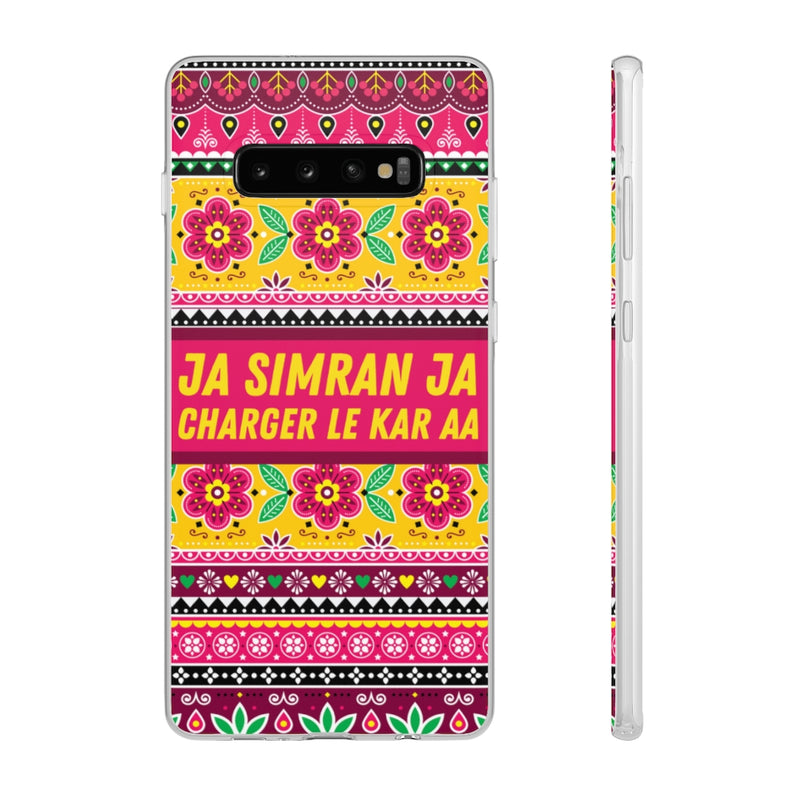 Ja Simran Ja Charger Le Kar Aa Flexi Cases - Samsung Galaxy S10 Plus - Phone Case by GTA Desi Store