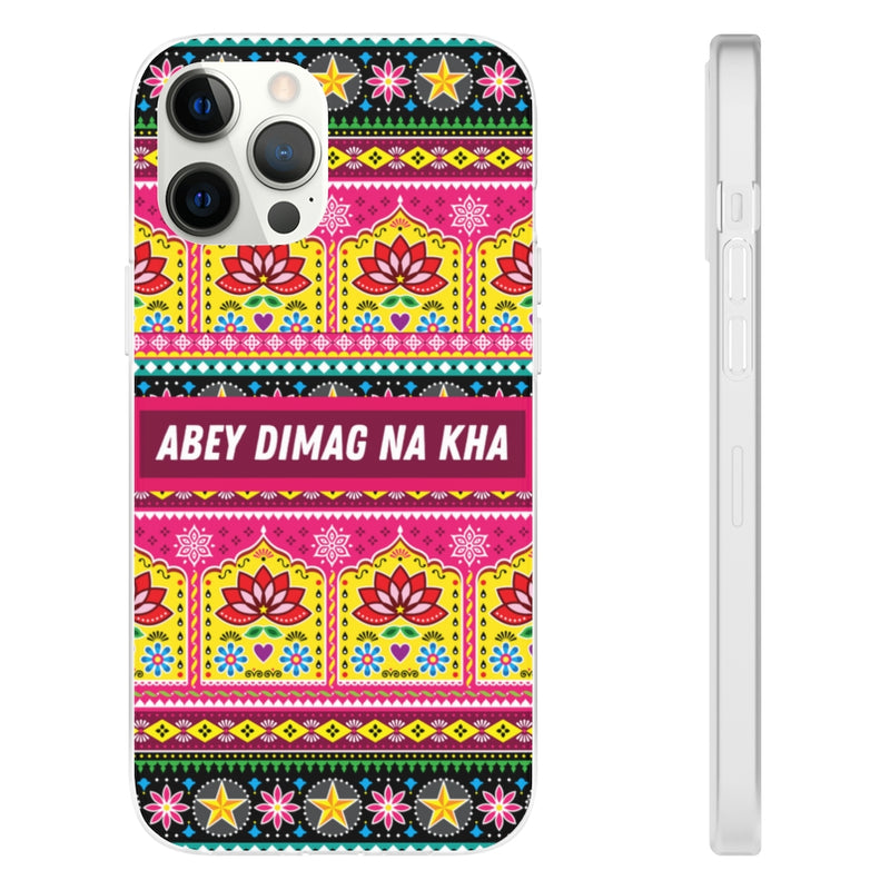 Abey Dimag Na Kha Flexi Cases - iPhone 12 Pro Max - Phone Case by GTA Desi Store