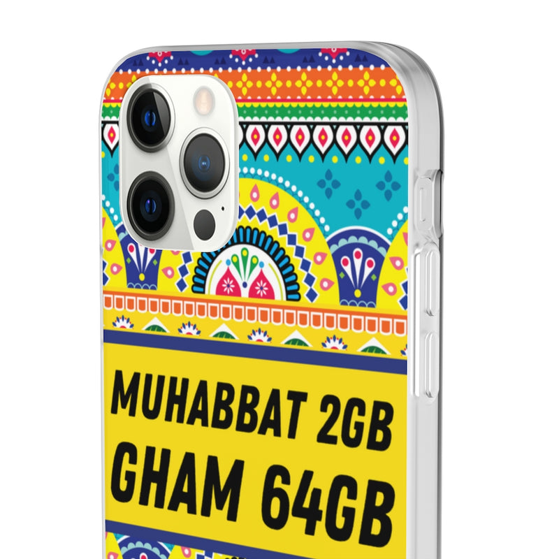 Muhabbat 2GB Gham 64GB Flexi Cases - Phone Case by GTA Desi Store
