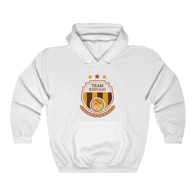 Team Biryani Unisex Heavy Blend™ Hooded Sweatshirt - White / S - Hoodie by GTA Desi Store