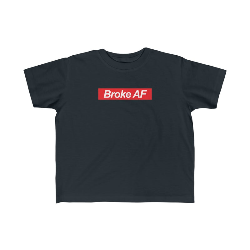 Broke AF Kid's Fine Jersey Tee - Black / 2T - Kids clothes by GTA Desi Store