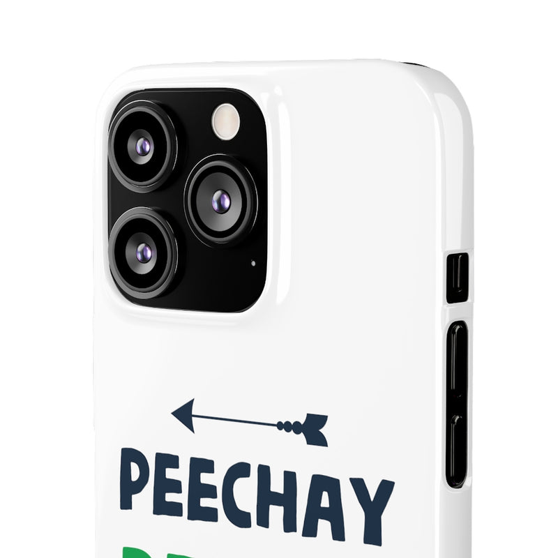 Peechay Dekho Peechay Snap Cases iPhone or Samsung - iPhone 13 Pro / Glossy - Phone Case by GTA Desi Store