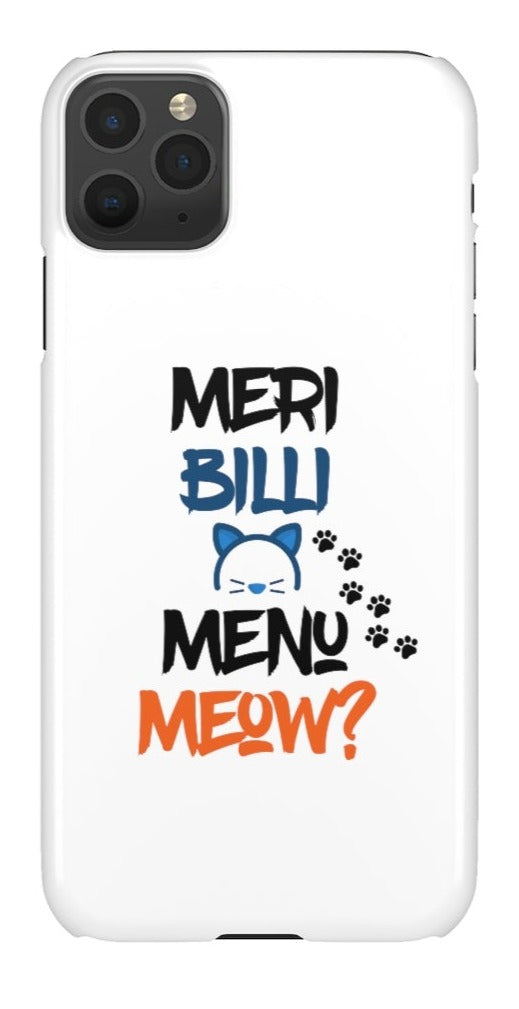 Meri Billi Menu Meow Snap Cases iPhone or Samsung - Phone Case by GTA Desi Store