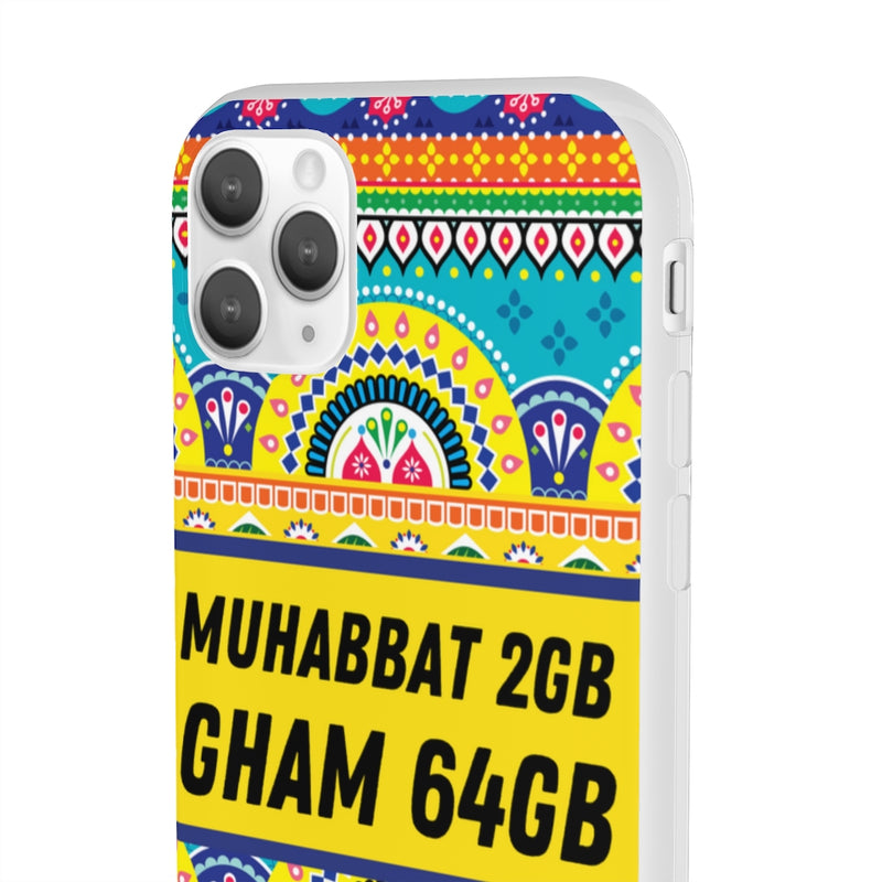 Muhabbat 2GB Gham 64GB Flexi Cases - Phone Case by GTA Desi Store