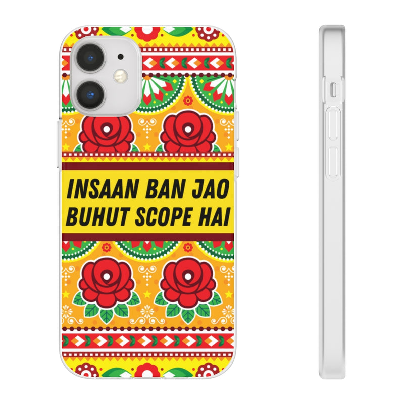 Insaan ban Jao Buhut Scope hai Flexi Cases - iPhone 12 Mini with gift packaging - Phone Case by GTA Desi Store