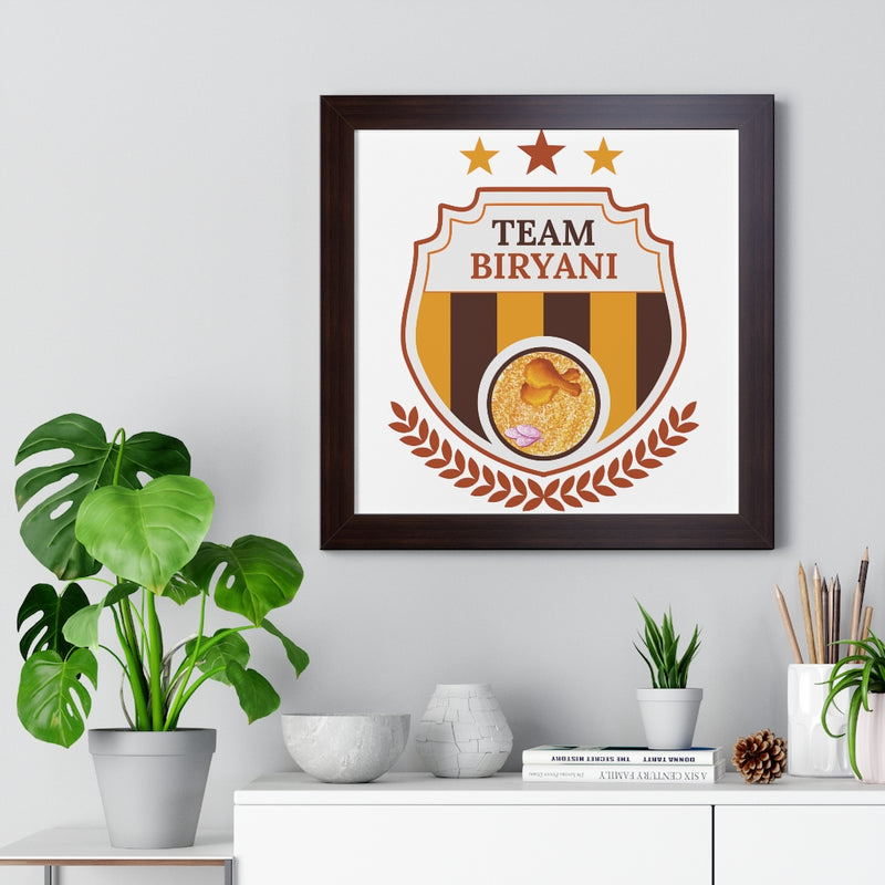 Team Biryani Framed Vertical Poster - Poster by GTA Desi Store