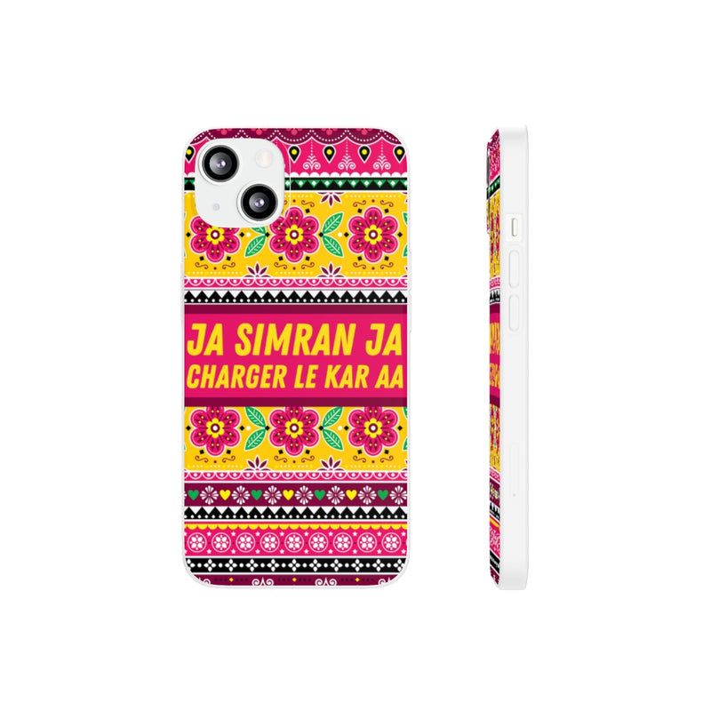 Ja Simran Ja Charger Le Kar Aa Flexi Cases - iPhone 13 with gift packaging - Phone Case by GTA Desi Store