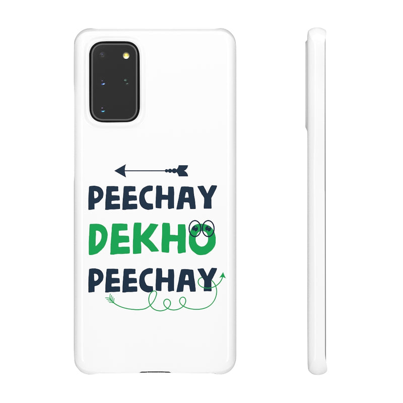 Peechay Dekho Peechay Snap Cases iPhone or Samsung - Phone Case by GTA Desi Store