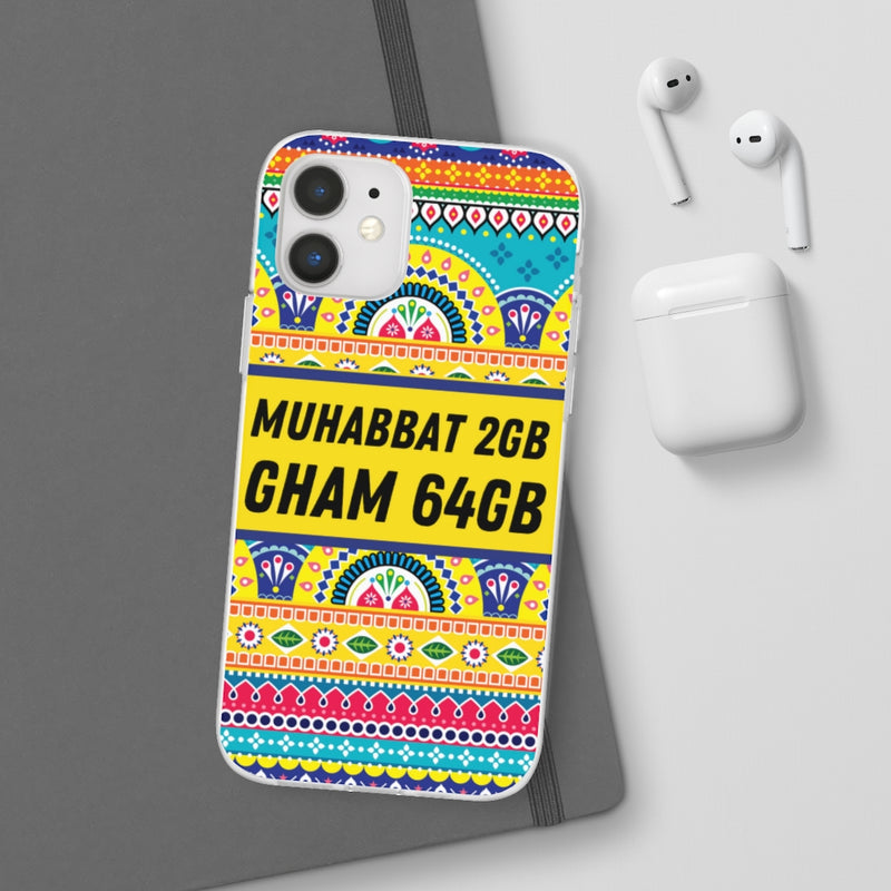 Muhabbat 2GB Gham 64GB Flexi Cases - Phone Case by GTA Desi Store