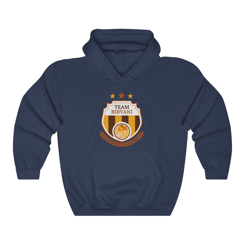Team Biryani Unisex Heavy Blend™ Hooded Sweatshirt - Navy / S - Hoodie by GTA Desi Store
