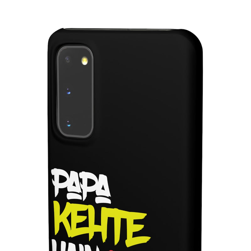 Papa Kehte Hain Bara Naam Karega Snap Cases iPhone or Samsung - Samsung Galaxy S20 / Matte - Phone Case by GTA Desi Store