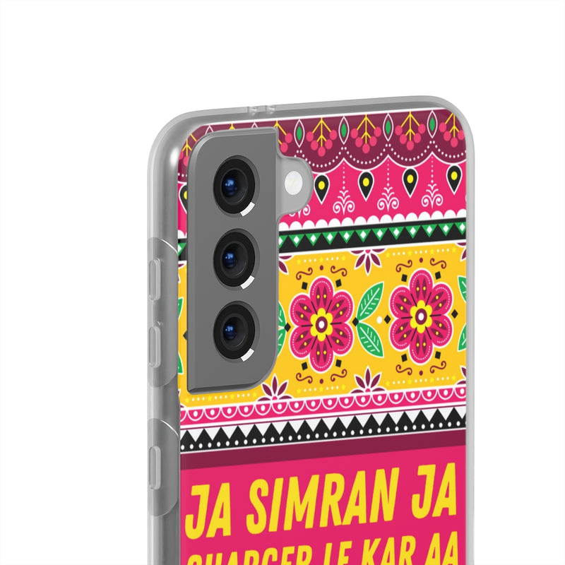 Ja Simran Ja Charger Le Kar Aa Flexi Cases - Phone Case by GTA Desi Store