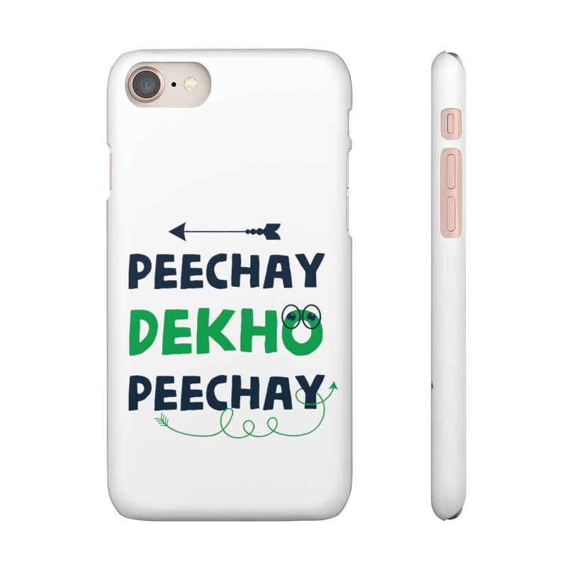 Peechay Dekho Peechay Snap Cases iPhone or Samsung - Phone Case by GTA Desi Store